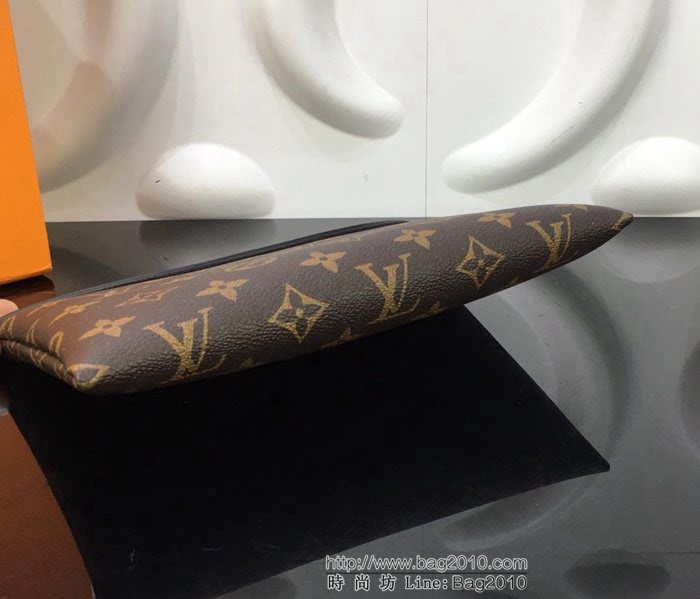 路易威登LV M63903紅色 頂級原單 Pochette Tuileries手袋 Monogram帆布搭配小牛皮 可作公事包 亦可作手拿包  YDH2587